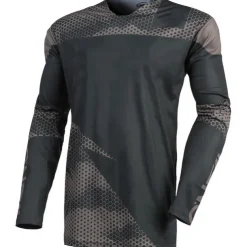 Men&#039;s Downhill Jersey Long Sleeve Mountain Bike MTB Road Bike Cycling Green Grey Bike Breathable Quick Dry Polyester Spandex Sports Geometry Clothing Apparel