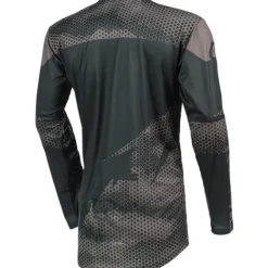 Men's Downhill Jersey Long Sleeve Mountain Bike MTB Road Bike Cycling Green Grey Bike Breathable Quick Dry Polyester Spandex Sports Geometry Clothing Apparel