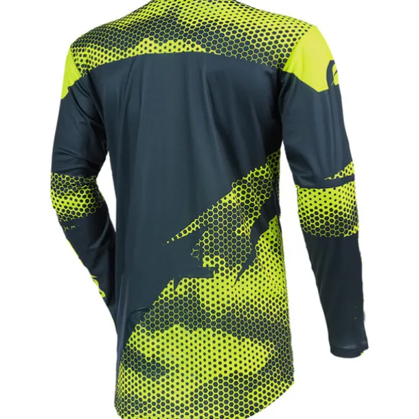 Men's Downhill Jersey Long Sleeve Mountain Bike MTB Road Bike Cycling Green Grey Bike Breathable Quick Dry Polyester Spandex Sports Geometry Clothing Apparel
