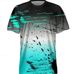 Men's Downhill Jersey Short Sleeve Yellow Red Royal Blue Graphic Bike Quick Dry Sports Graphic Clothing Apparel