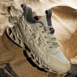 Men's Dragon-Themed Lightweight Athletic Sneakers – Unique Sculpted Sole Design, Breathable and Comfortable Running Shoes for Sports and Street Style