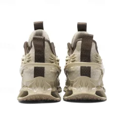 Men's Dragon-Themed Lightweight Athletic Sneakers – Unique Sculpted Sole Design, Breathable and Comfortable Running Shoes for Sports and Street Style