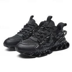 Men's Dragon-Themed Lightweight Athletic Sneakers – Unique Sculpted Sole Design, Breathable and Comfortable Running Shoes for Sports and Street Style