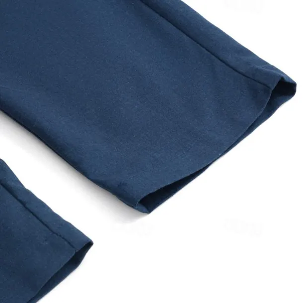 Men's Dress Pants Linen Pants Trousers Summer Pants Beach Pants Straight Leg Plain Comfort Outdoor Casual Daily Streetwear Stylish Black White