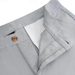 Men's Dress Pants Linen Pants Trousers Summer Pants Buttons Front Pocket Straight Leg Plain Comfort Breathable Casual Daily Holiday Fashion Basic Black White