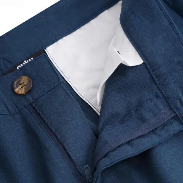 Men's Dress Pants Linen Pants Trousers Summer Pants Beach Pants Front Pocket Straight Leg Plain Comfort Breathable Formal Business Holiday Fashion Basic Black White