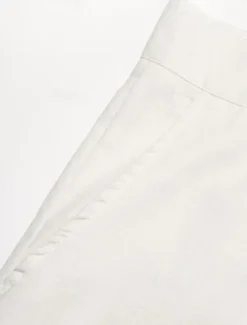 Men's Dress Pants Linen Pants Trousers Summer Pants Beach Pants Front Pocket Pleats Straight Leg Plain Comfort Breathable Full Length Casual Daily Holiday Fashion Basic Black White Micro-elastic