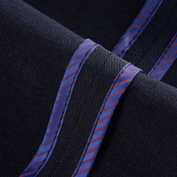 Men's Dress Pants Trousers Slacks Pleated Pants Pocket Pleats Straight Leg Plain Breathable Soft Wedding Office Business Chic & Modern Classic Azure Black+Grey High Waist Micro-elastic