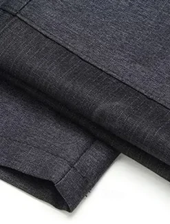 Men's Dress Pants Trousers Slacks Suit Pants Pocket Plain Comfort Breathable Wedding Outdoor Daily Fashion Casual Black Khaki