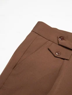 Men's Dress Pants Trousers Slacks Pleated Pants Suit Pants High Rise Plain Comfort Breathable Wedding Outdoor Daily Elegant Vintage Black White