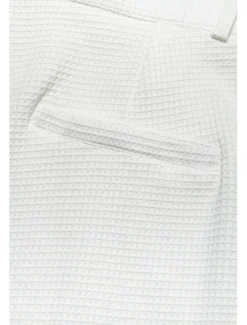 Men's Dress Pants Trousers Slacks Suit Pants Waffle Pants Front Pocket Straight Leg Plain Comfort Wedding Business Daily Fashion Chic & Modern Black White Stretchy