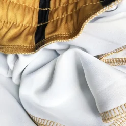 Men's Dress Pants Trousers Chinos Pocket Drawstring Elastic Waist Stripe Comfort Formal Party Work Fashion Classic Style White Yellow Micro-elastic