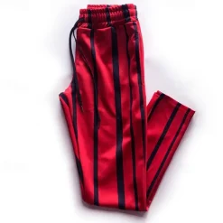 Men's Dress Pants Trousers Chinos Pocket Drawstring Elastic Waist Stripe Comfort Formal Party Work Fashion Classic Style White Yellow Micro-elastic