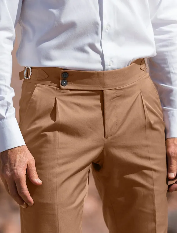 Men's Dress Pants Trousers Slacks Pleated Pants Suit Pants Pocket High Rise Plain Comfort Breathable Wedding Outdoor Daily Elegant Vintage Black White