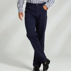 Men's Dress Pants Zipper Pocket Solid Color Breathable Full Length Formal Office Business Chic & Modern Formal Navy Blue Khaki Micro-elastic