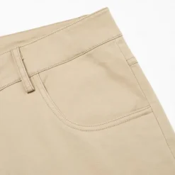 Men's Dress Pants Zipper Pocket Solid Color Breathable Full Length Formal Office Business Chic & Modern Formal Navy Blue Khaki Micro-elastic