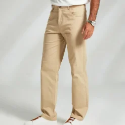 Men's Dress Pants Zipper Pocket Solid Color Breathable Full Length Formal Office Work Chic & Modern Formal Navy Blue Khaki Micro-elastic