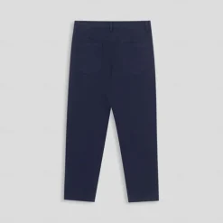 Men's Dress Pants Zipper Pocket Solid Color Breathable Full Length Formal Office Work Chic & Modern Formal Navy Blue Khaki Micro-elastic