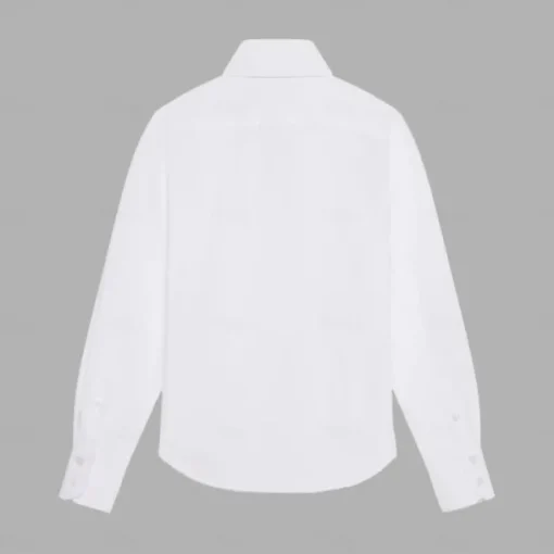 Men's Dress Shirt Button Up Shirt Solid Color School Formal White Blue Light Sky Blue Light Blue-White Long Sleeve Turndown All Seasons Clothing Apparel
