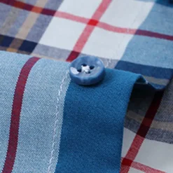 Men's Dress Shirt Casual Shirt Plaid Check Shirt Graphic Prints Square Neck Light Yellow Light Pink Black / Gray White / Green Sea Blue Casual Daily Short Sleeve collared shirts Clothing Apparel