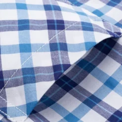 Men's Dress Shirt Plaid Shirt Collared Shirt Button Up Shirt Plaid / Check Wedding Casual White Red Blue Orange Short Sleeve Turndown Summer Spring Clothing Apparel