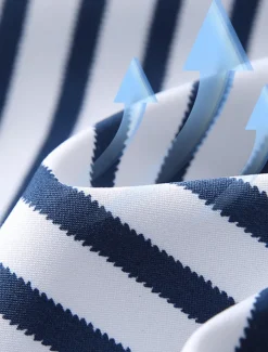 Men's Dress Shirt Striped Shirt Wrinkle Resistant Stretch Stripes and Plaid Wedding Office & Career Black Yellow Dark Pink Red Long Sleeve Turndown All Seasons Clothing Apparel