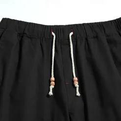 Men's Dress Shorts Burmuda Shorts Work Shorts Pocket Drawstring Plain Comfort Breathable Knee Length Outdoor Business Fashion Casual Black Blue