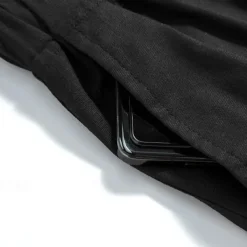 Men's Dress Shorts Burmuda Shorts Work Shorts Pocket Drawstring Plain Comfort Breathable Knee Length Outdoor Business Fashion Casual Black Blue