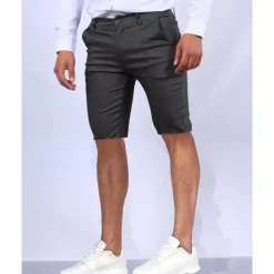 Men's Dress Shorts Burmuda Shorts Work Shorts Golf Shorts Pocket Plain Comfort Breathable Knee Length Outdoor Business Fashion Casual Black White