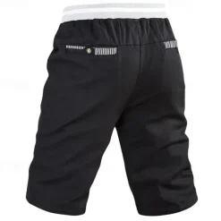 Men's Dress Shorts Burmuda Shorts Work Shorts Pocket Drawstring Plain Comfort Breathable Knee Length Outdoor Business Fashion Casual Black Blue