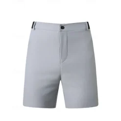 Men's Dress Shorts Burmuda Shorts Work Shorts Pocket Plain Comfort Breathable Knee Length Outdoor Business Fashion Casual Black Navy Blue