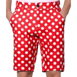 Men's Dress Shorts Burmuda Shorts Work Shorts Pocket Geometric Comfort Breathable Knee Length Outdoor Business Fashion Casual Black Yellow