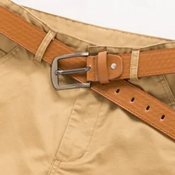 Men's Dress Shorts Burmuda Shorts Work Shorts Ruched Pocket Plain Comfort Breathable Knee Length Outdoor Business Fashion Casual Black Light Green