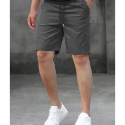 Men's Dress Shorts Burmuda Shorts Work Shorts Pocket Drawstring Plain Comfort Breathable Knee Length Outdoor Business Fashion Casual Black Pink