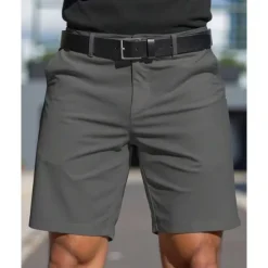 Men's Dress Shorts Burmuda Shorts Work Shorts Pocket Plain Comfort Breathable Knee Length Outdoor Business Fashion Casual Black White