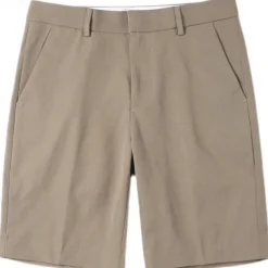 Men's Dress Shorts Summer Shorts Work Shorts Casual Shorts Buttons Pocket Plain Comfort Knee Length Formal Party Work Fashion Classic Style Black White Micro-elastic