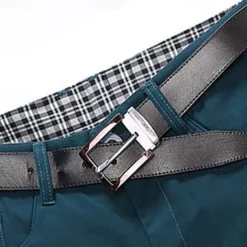 Men's Dress Shorts Work Shorts Golf Shorts Pocket Plain Comfort Breathable Knee Length Outdoor Business Sports Casual Black Wine