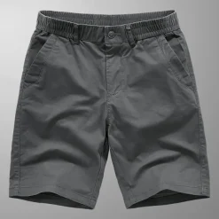 Men's Dress Shorts Work Shorts Golf Shorts Pocket Plain Comfort Breathable Knee Length Outdoor Business Sports Casual Black Blue