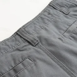 Men's Dress Shorts Work Shorts Zipper Buttons Pocket Plain Comfort Breathable Short Outdoor Vacation Sport Casual Black Army Green