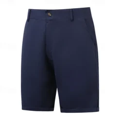 Men's Dress Shorts Work Shorts Golf Shorts Pocket Plain Comfort Breathable Knee Length Outdoor Business Sports Casual Black White