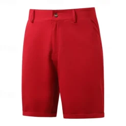 Men's Dress Shorts Work Shorts Golf Shorts Pocket Plain Comfort Breathable Knee Length Outdoor Business Sports Casual Black White