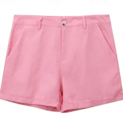 Men's Dress Shorts Work Shorts Golf Shorts Pocket Plain Comfort Breathable Short Outdoor Business Sports Casual White Yellow