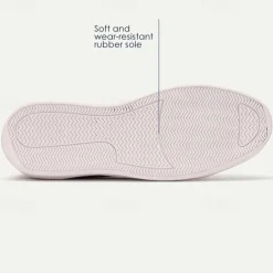 Men's Dress Sneakers Leather Italian Full-Grain Cowhide Slip Resistant Lace-up Black Red