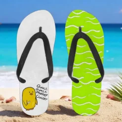 Men's Duck Printed Flip Flops – Fun & Casual Style for Beach Walks, Outdoor Summer Parties & Poolside Lounging