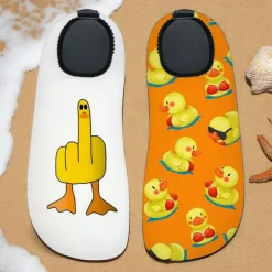 Men's Duck Printed Water Shoes – Waterproof & Comfortable Style for Men in Water - based Activities, Beach Volleyball & River Walks