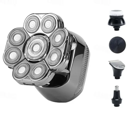 Men's electric razor Detachable head shaver Waterproof shaver Magnetic suction hair clipper Nose trimmer