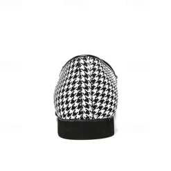 Men's Elegant Houndstooth Loafers with Tassel - Perfect for Weddings and Parties