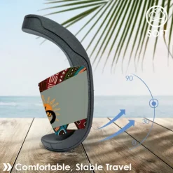 Men's Ethnic Print Non-Slip Pool Slides – Lightweight Summer Slippers with Tribal Kokopelli Design for Beach and Poolside