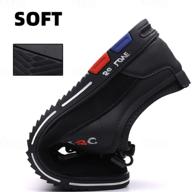 Men's Fashion Casual Sports Shoes – Brown and Black Lightweight Sneakers with Embroidered Design and Elastic Lace-Up Closure