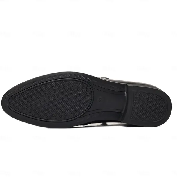 Men's Faux Leather Ankle Boots with Side Zip - Sleek Formal Dress Boots for Office and Special Occasions